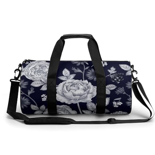 Sac de sport gym fleur grise compact contre les bagages trop lourds en rando