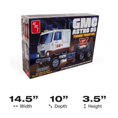 Kit Modelo GMC Astro 95 Semi Tractor 1:25 AMT miniatura 5