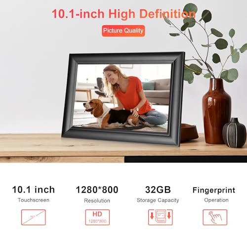 WiFi-Digital-Picture-FrameBuilt-in-32GB-Memory-101-Inch-1280×800-IPS-Touch-Screen-Photo-Frames-Auto-Rotate-Share-PhotosVideos-from-Anywhere-Instantly-via-Free-Frameo-App-Best-Gift WiFi Digital Picture FrameBuilt in 32GB Memory 101 Inch 1280×800 IPS Touch Screen Photo Frames Auto Rotate Share PhotosVideos from Anywhere Instantly via Free Frameo App Best Gift