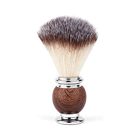 Störtebekker® Premium Rasierpinsel - edler Pinsel aus Dachshaar Imitat - erzeugt ergiebigen Schaum - veganer Rasurpinsel für eine angenehme Nassrasur - Shaving Brush - inkl. hochwertiger Verpackung Cover