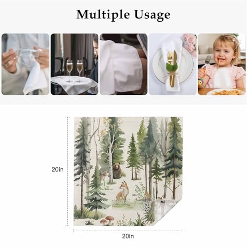 Servilletas de Tela Beige Set de 4 20x20 pulgadas miniatura 5