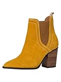 Hauteur du talon : 8 cm Tamaris Femme 1-1-25377-25 Bottine, Jaune, 40 EU