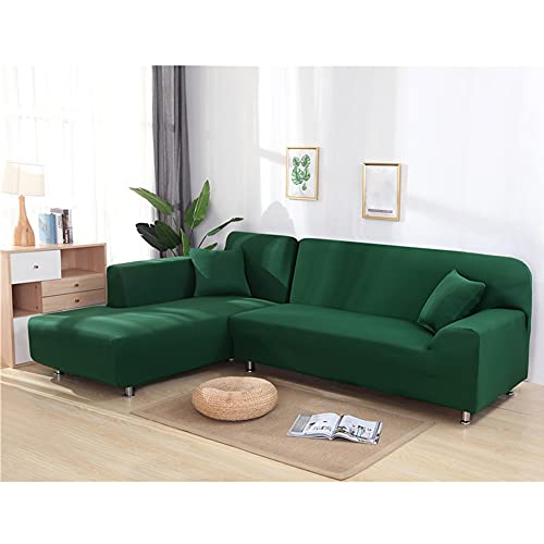 Housse de canapé universelle extensible beige pour angle en L