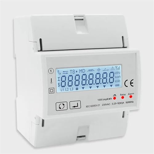 Voltmètre ampèremètre contre les surcharges 230V wattmètre TAC4121C - 3