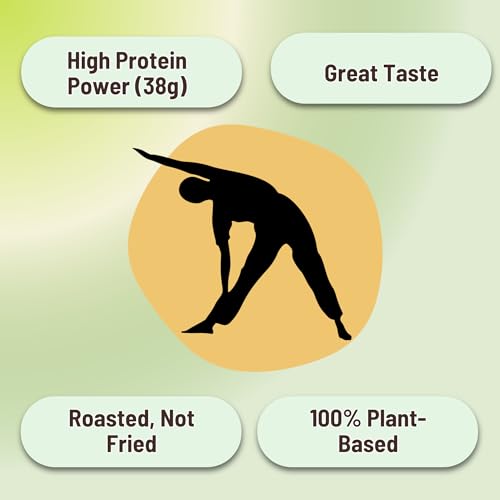 Image of Kravings Roasted Soyabean Protein Snack | 38g Natural Protein per Pack | Roasted Not Fried | Crunchy, Tasty & Delicious | Healthy Protein Rich Snack | Salted & Nimbu Pudina Flavor (Pack of 2, 200g Each)