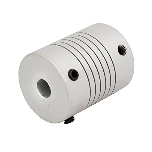 Aexit 6mm to Electrical equipment 6.35mm Aluminum Alloy Shaft Coupling Flexible Coupler Motor 25mmx32mm