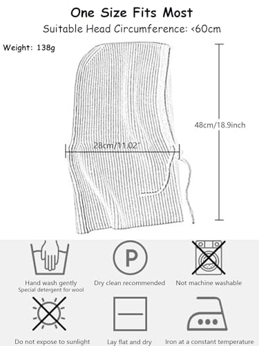 Cagoule d'hiver contre le vent glacial avec cordon réglable