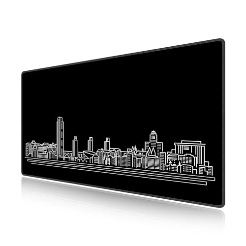 Grand tapis de souris gamer LL-COEUR pour transformer votre setup de bureau d'ordinateur noir