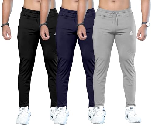 Image of FTX Men's Solid Pack of 3 Multicolor Track Pants