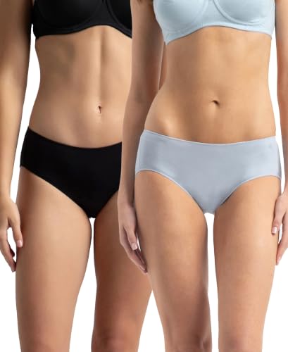 Image of Jockey 1802 Women's High Coverage Micro Modal Elastane Stretch Hipster with Ultrasoft Concealed Waistband (Pack of 2)