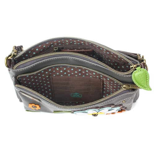 Image of CHALA RFID Protected Vegan Leather Deluxe Crossbody Bag with Adjustable Straps