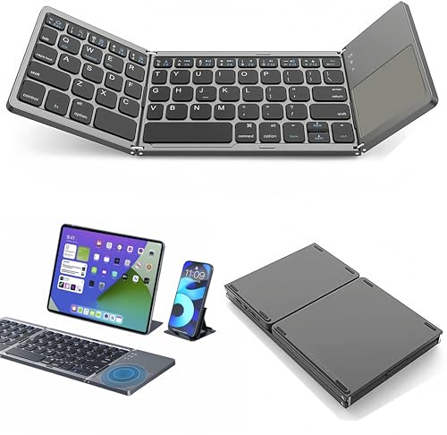 Teclado inalámbrico plegable, Mini...