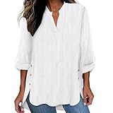 Match : Ce chemisier classique et simple en lin, peut être porté avec des jeans, des leggings, des pantalons, des shorts et diverses jupes