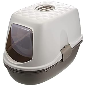 Trixie:- Berto Top Litter Tray with Three Part Separating System | Activated Carbon Filter Which Helps in Neutralizing Bad Odours | Lightweight and Durable Material, Keeps The Surrounding Area Clean