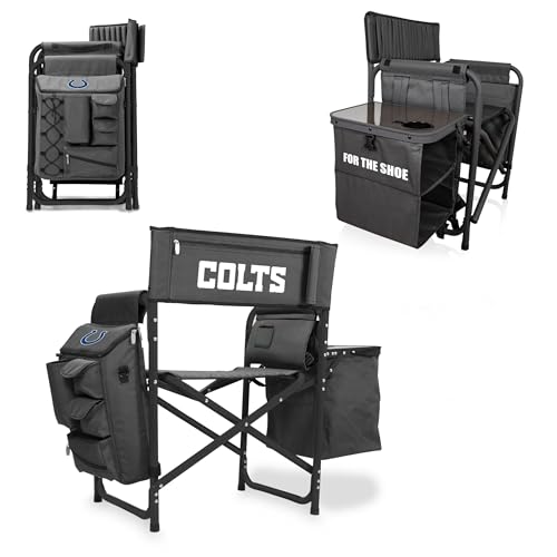 Image of Picnic TIME NFL Unisex-Adult NFL Fusion Camping Chair with Side Table and Soft Cooler, Beach Chair for Adults, Lawn Chair