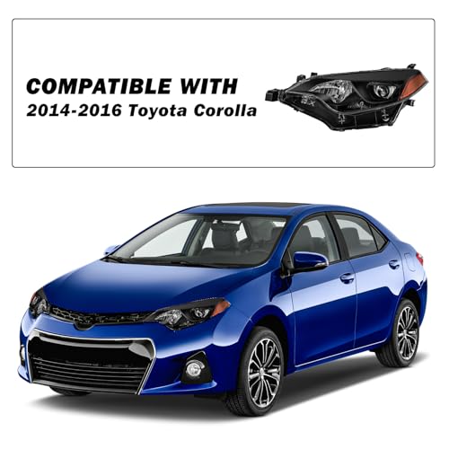 Image of SOCKIR Headlight Assembly Fit for 2014 2015 2016 Toyota Corolla