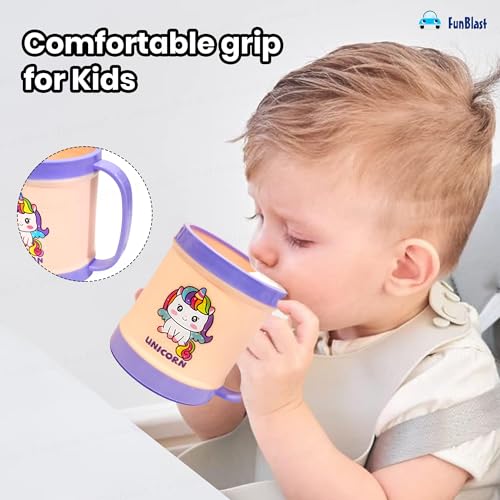 Image of FunBlast Milk Mug for Kids - Unbreakable Mug for Kids, Milk Mugs for Kids Unbreakable - Milk Drinking Cup for Kids (Pack of 1) (Unicorn)