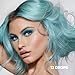 Shrine Drop It Temporary Hair Color - Mix Dye With Conditioner - Create Unique Shades - Semi-Permanent Bright Colors Blend Easily - Multi-Use - Vegan & Cruelty-Free - 200 Drops Per Bottle (Aqua)