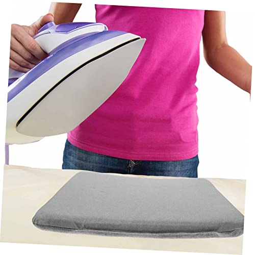 Almohadilla de planchar de mesa PRETYZOOM de algodón gris claro en pack de 3 piezas 3