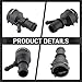 CARBBIA Engine Coolant Heater Hose Connector Compatible with AUDI A3 TT Compatible with Skoda OCTAVIA Compatible with VW GOLF 1K0122291C 1K0 122 291 C 1K0122101BB 1K0 122 101 BB 1K0122101BC