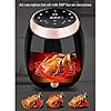Freidora-de-Aire-multifuncion-7-Teclas-tactiles-preestablecidas-de-coccion-12-Recetas-recomendadas-Freidora-de-Aire-74QT-Horno-electrico-Olla-Doble-Baja-en-GrasaCalor-bajo-Colo
