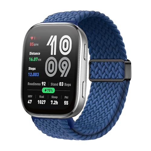 [Etsbaocy] 22mm �o���h For Amazfit Bip 6/Bip 5/5 Unity/Amazfit GTR 47mm/GTR 4/GTR 3 Pro �Ή� �����o���h �����x���g �ґg�X�g���b�v ���C�o�b�N���t�� �����p�X�g���b�v - 