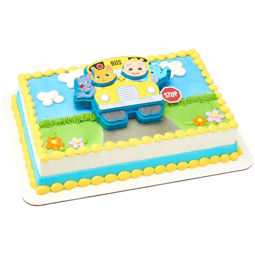 DECOPAC DecoSet CoComelon Ready for Adventure! Cake Topper, 4 Pie...