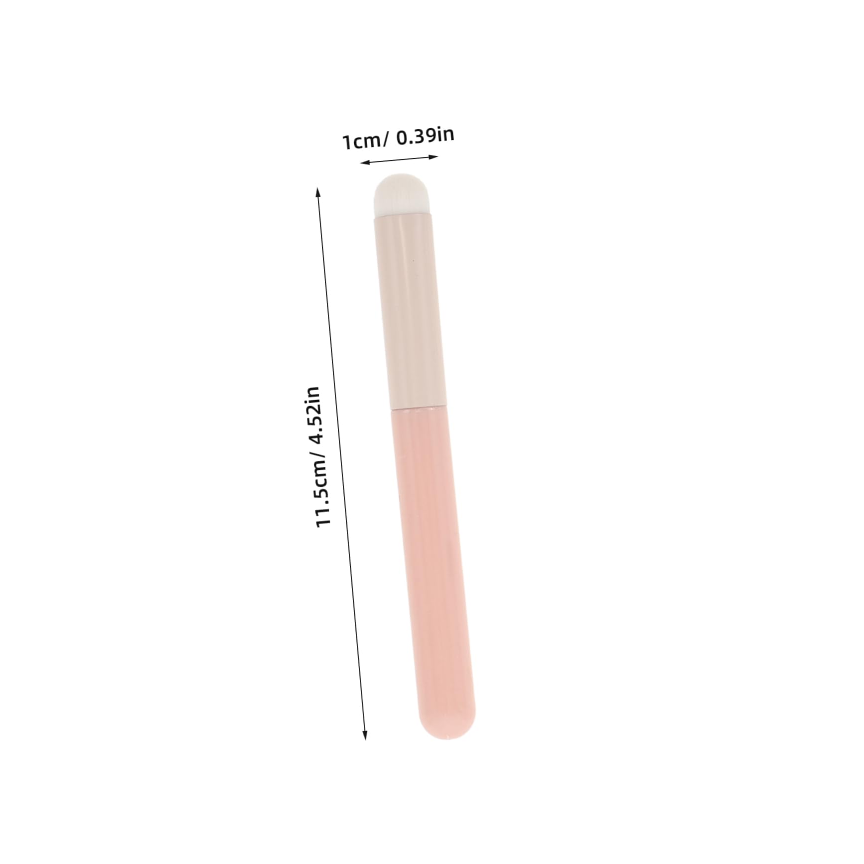 FRCOLOR Convenient 2-piece Lip Brush Set Ultra-soft Mushroom Head Design for Lip Makeup