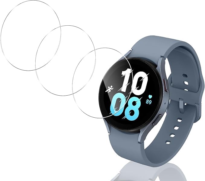 【3枚セット 日本旭硝子製】 用 Samsung Galaxy Watch5 / Watch4 40mm ガラスフィルム 3枚 用 ギャラクシーウォッチ 4 / 5 フィルム 用 Galaxy Watch 5 強化ガラス カバー ケース 9H硬度 全面保護 耐衝撃 飛散防止 高透過率 超薄型 指紋認証対応 自動吸着 貼り付け簡単 気泡防止 指紋防止