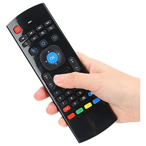 2.4G Air Fly Mouse, Wireless Remote Control Keyboard, Bluetooth Remote Mouse with Keyboard for Android TV Box/PC/TV Cover