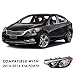 TUSDAR Compatible with 2014 2015 2016 Kia Forte Headlight Forte Koup Assembly Forte5 Headlamp Halogen Passenger and Driver Side
