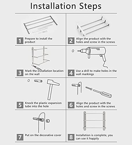 Toallero de baño en aluminio negro space de alta resistencia estructural 8