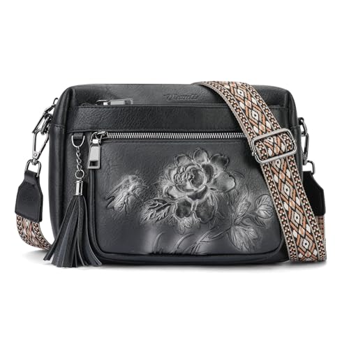 VIMUTI Crossbody Bags for Women Trendy, Vegan Leather Crossbody Purses Travel Shoulder Handbags...