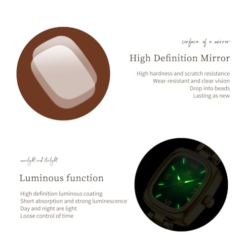 OLEVS Square Womens Watches Gold Business Dress Diamond Ladies Watch for Female Casual Analog Stainless Steel Two Tone Wrist Watch Silver3