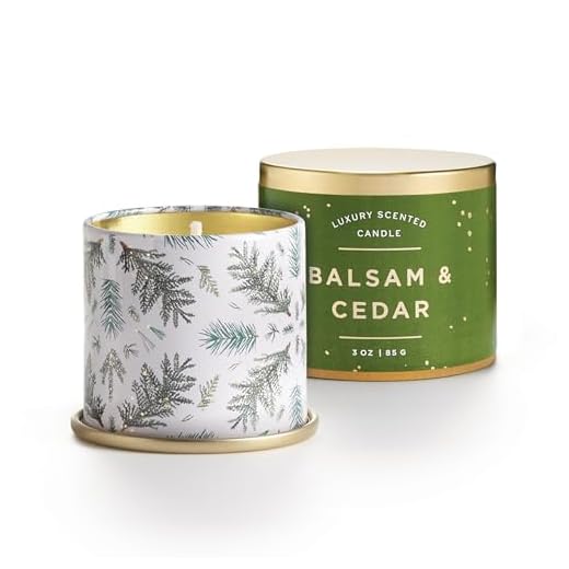 ILLUME Noble Holiday Balsam & Cedar Soy Candle, Small Tin