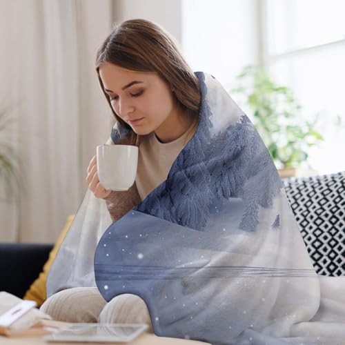 Couverture d'hiver en microfibre extra large contre le froid du canapé