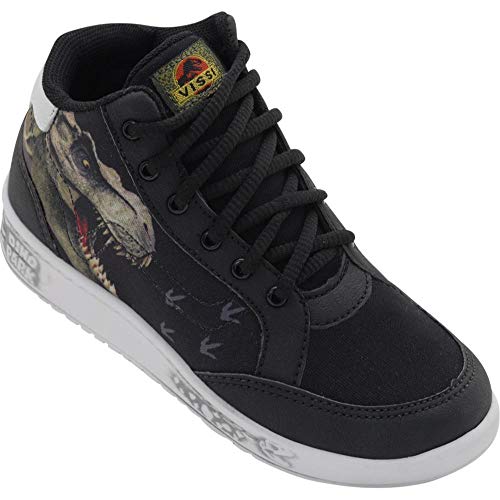 Bota Dinossauro Park Tenis Vissi Dino Rex Infantil + Brinde - Preto 31
