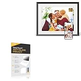BoxWave Screen Protector Compatible with ApoloSign Digital Picture Frame (9.7 in) - ClearTouch Anti-Glare Privacy (2-Pack), Privacy Screen Protector Flexible Film Anti-Glare
