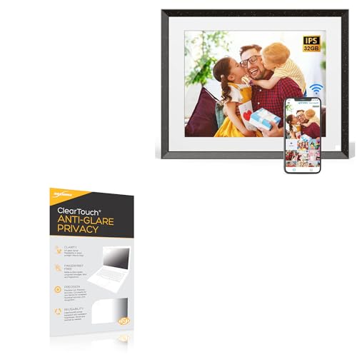 BoxWave Screen Protector Compatible with ApoloSign Digital Picture Frame (9.7 in) - ClearTouch Anti-Glare Privacy (2-Pack), Privacy Screen Protector Flexible Film Anti-Glare
