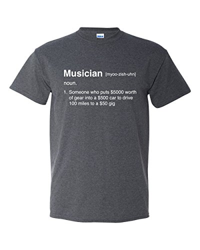 Definition of a Musician Funny Band Music Drummer Guitarist Bass Guitar Drum Humor Mens Graphic Tee - //coolthings.us