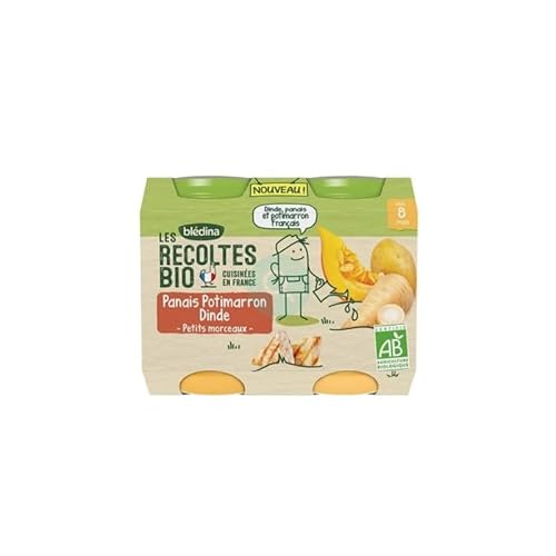 Plat Bébé Dès Petits Morceaux Panais Potimarron Dinde Les Récoltes Bio Bledina Les 2 Pots De - vue 2