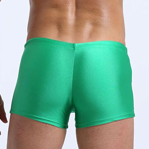 Men's Square Leg Swim Briefs Solid Color Swimsuit Athletic Swimwear Bathing Suit Swimming Trunks with Drawstring4