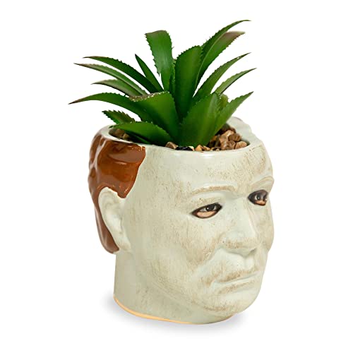 Toynk-Halloween-Michael-Myers-3-Inch-Ceramic-Mini-Planter-with-Artificial-Succulent-Small-Flower-Pot-Faux-Indoor-Plant Toynk Halloween Michael Myers 3 Inch Ceramic Mini Planter with Artificial Succulent Small Flower Pot Faux Indoor Plant