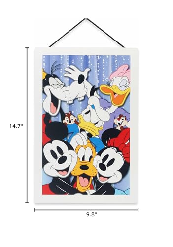 Open Road Brands 90219283 Disney Photo Booth Mickey Mouse And Friends Hanging Wood Wall Decor thumb #5