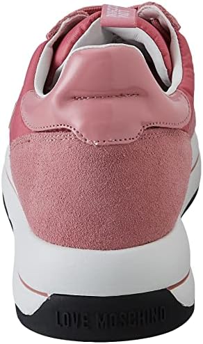 Love Moschino Women's Gymnastics Shoes Sneaker, Pink White, 6 US | Image 2