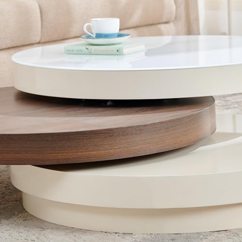 Image of Home Centre | Denver | Engineered Wood | Center Table | Coffee Table | White | 1 Year Warranty