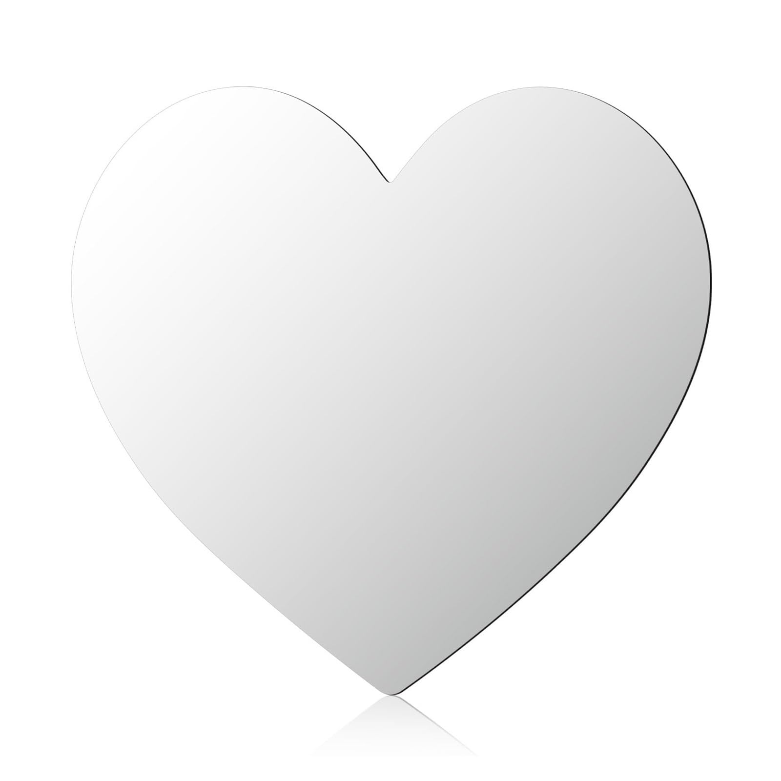 Dazhua Acrylic Heart-Shaped Mirror for Bedroom Decor, Simple Makeup Mirror