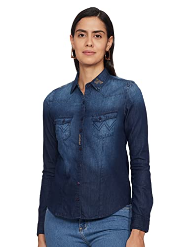 Image of Wrangler Women's Plain Regular Fit Shirt