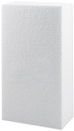 Smoothfoam Block Crafts Foam for Modeling, 2 by 4 by 8-Inch, White