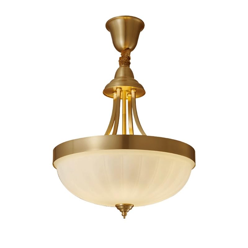 Lampe suspendue tout en cuivre suspension réglable E27 luminaire de balcon et chambre